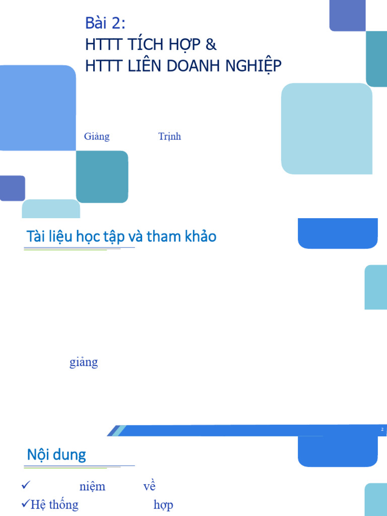 New - C2 - HTTT Tích H P | PDF