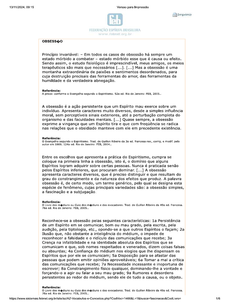 Obsessão - Pesquisa | PDF