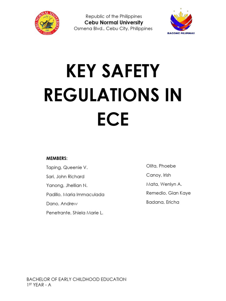 Key Safety Regulations in ECE | PDF | Closed Circuit Television | Hygiene