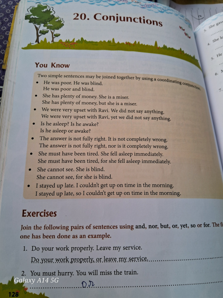 Class 6 GFWG Conjunctions | PDF