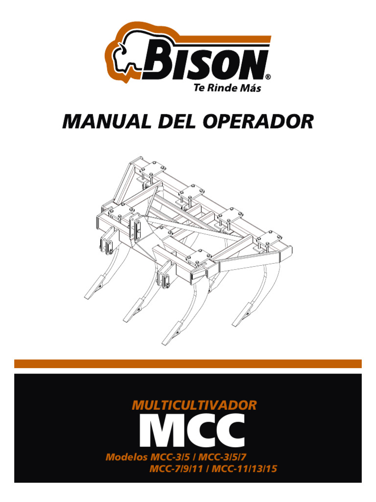 Bison MCC | PDF | Tornillo | Tractor