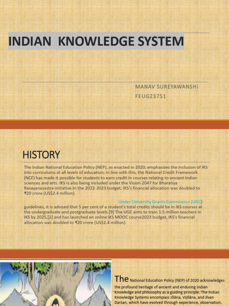 Indian Knowledge Systems in Education | PDF | Knowledge | Learning