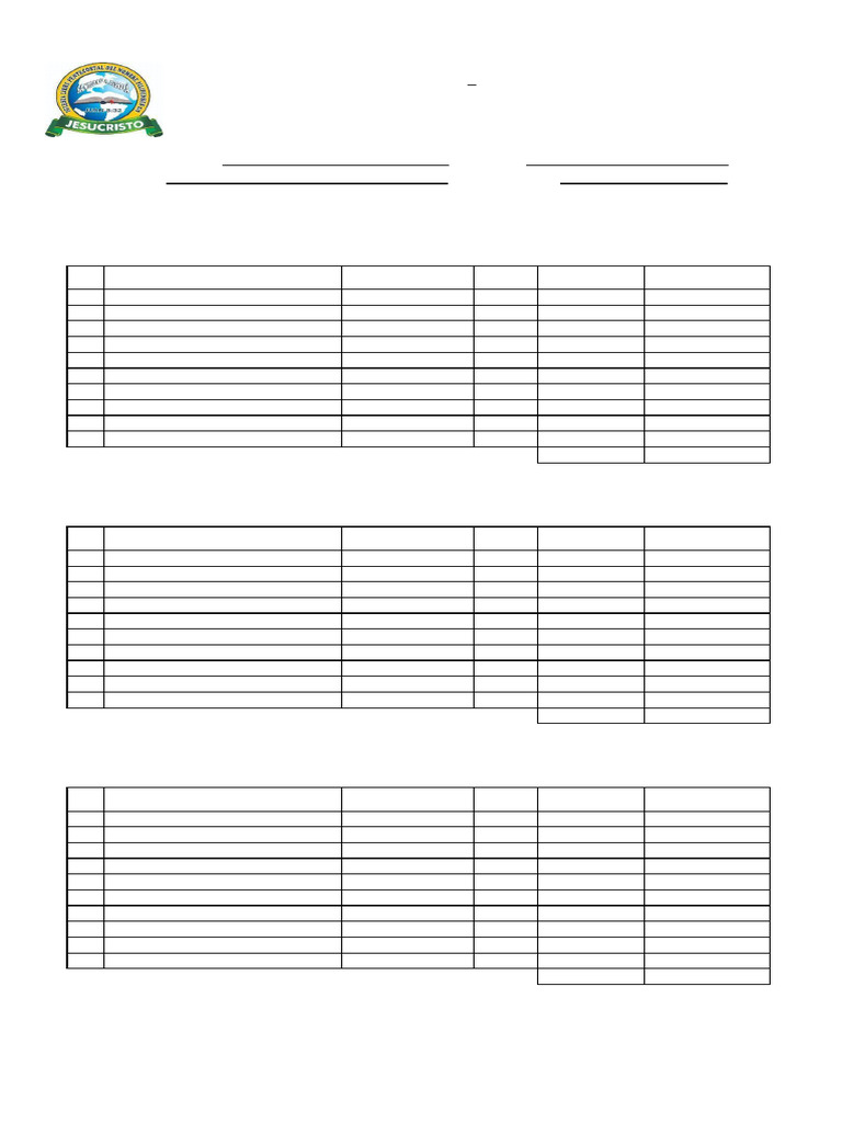 Formato para Inventario Iglesias Nuevo | PDF