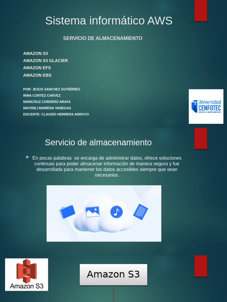 Sistema Informático AWS Presentacion | PDF | Servicios web de Amazon ...