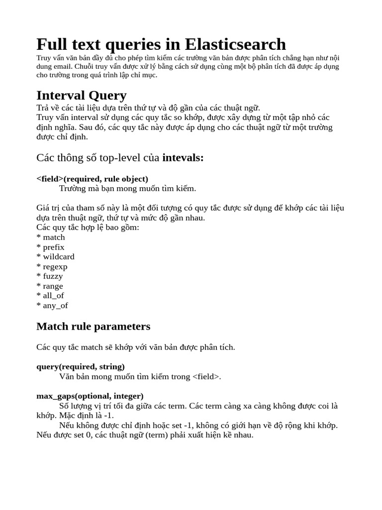 Elastic Full Text Queries | PDF