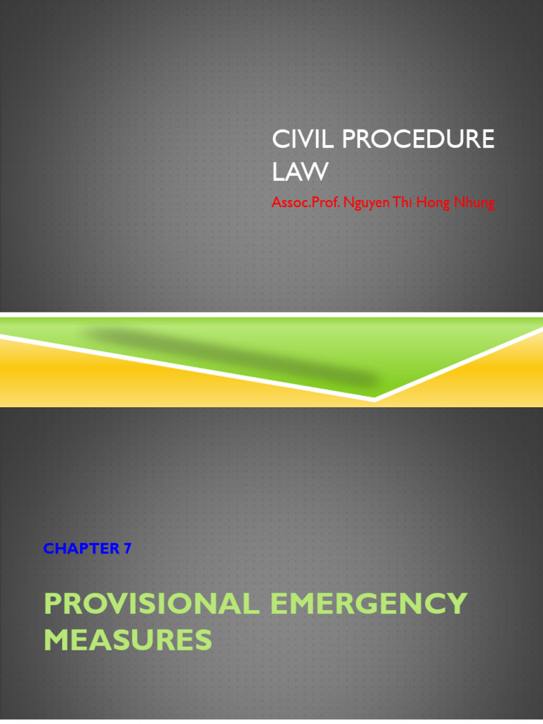Provisional Emergency Measures Guide | PDF | Employment | Justice