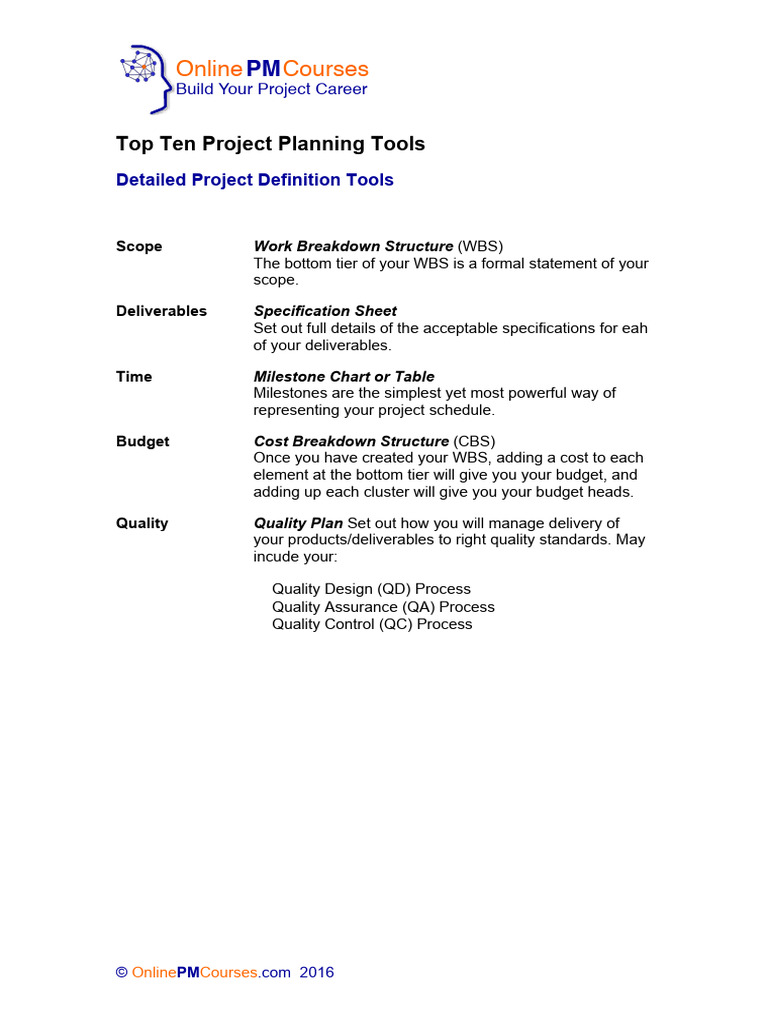 Essential Project Management Tools Guide | PDF | Business