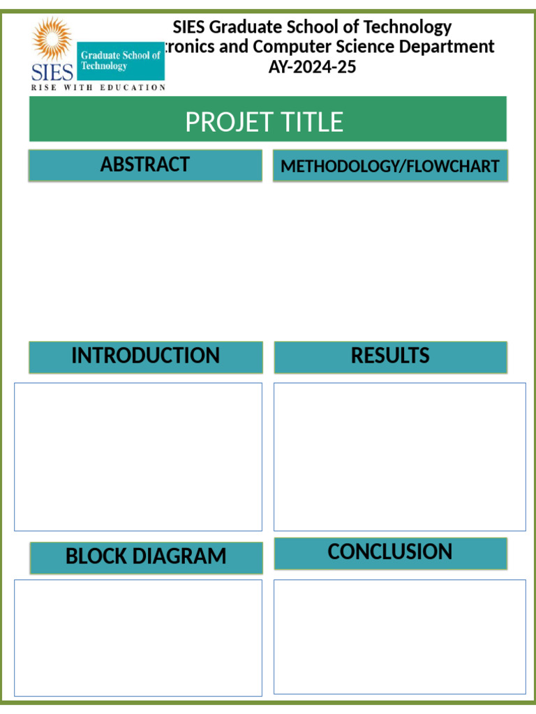 Project Poster Portrait | PDF