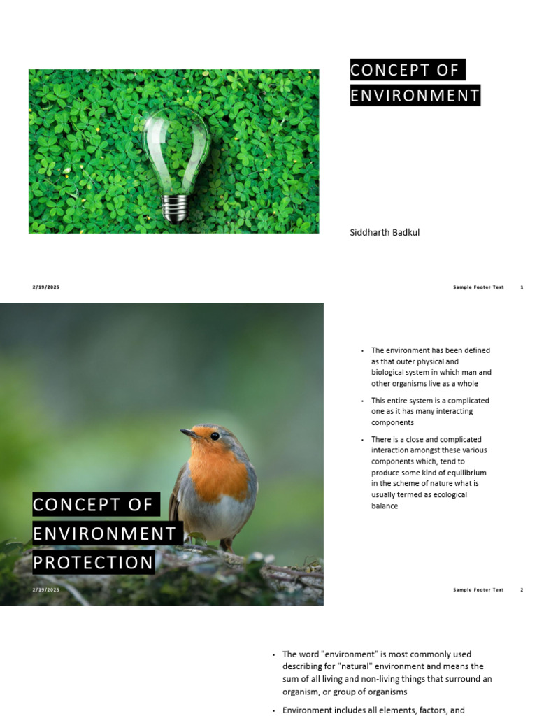 M1 Concept of Environment | PDF | Natural Environment | Ecosystem