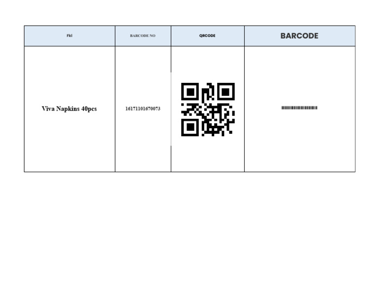 Barcode - Sheet1 | PDF