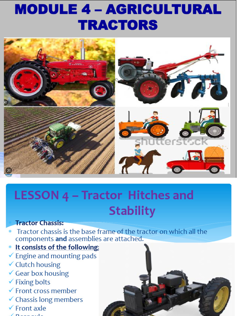 Tractor Chassis and Hitches Overview | PDF | Tractor | Mechanical ...