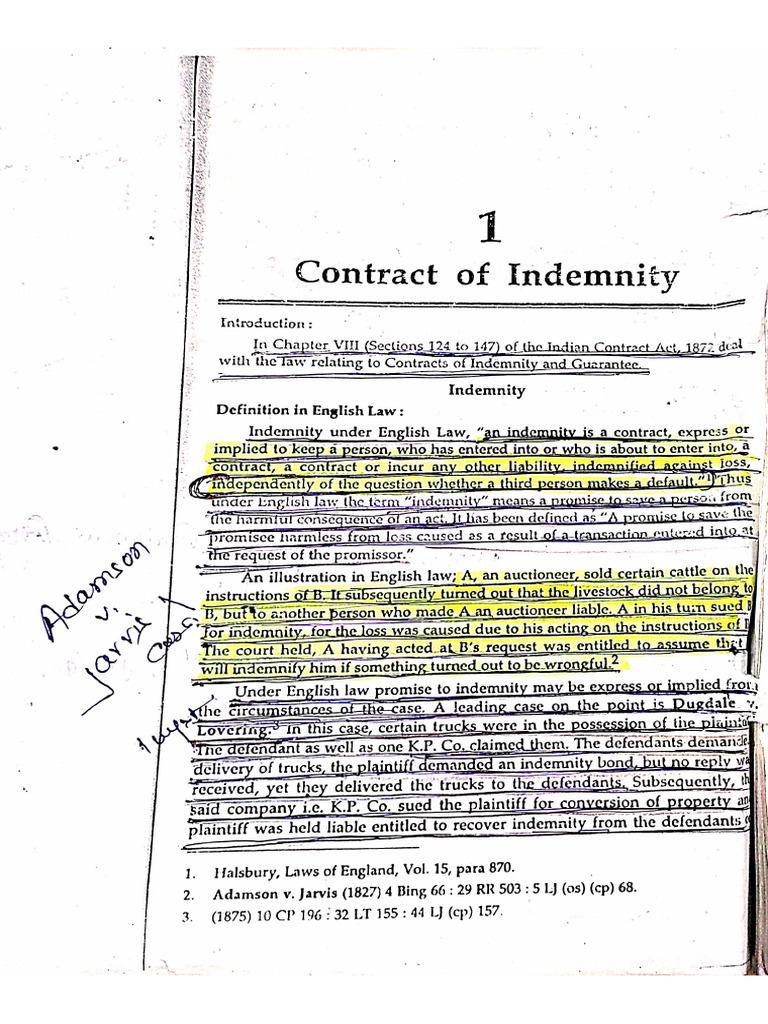 Contract Class Notes | PDF