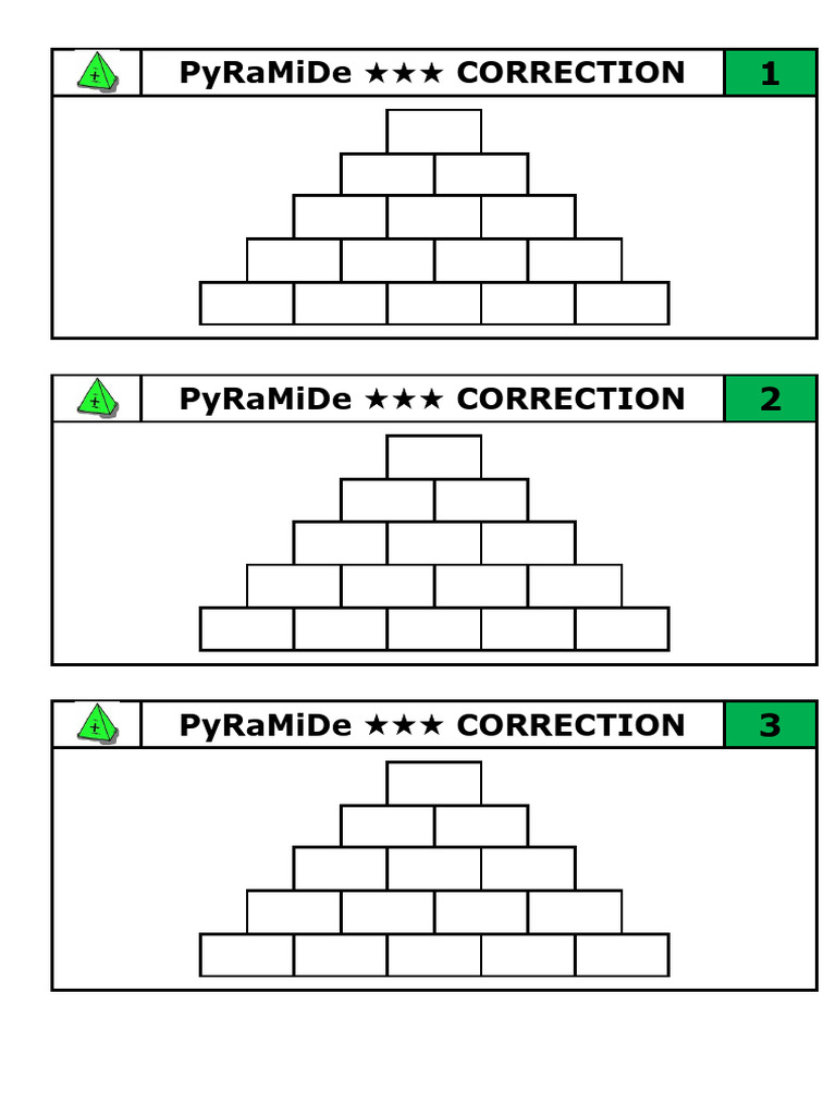 Correction Pyramide de Multiplication | PDF