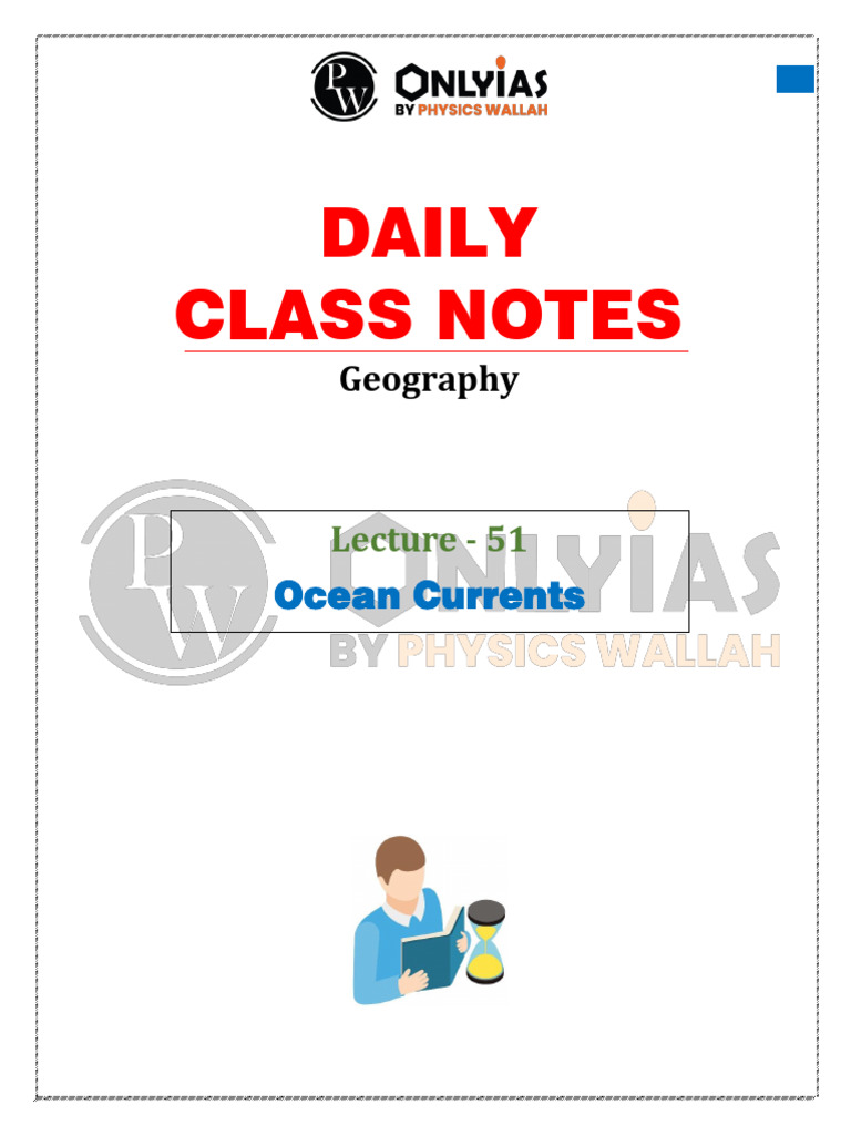 Geography 51 - Daily Class Notes - (UPSC Titan English) | PDF | Oceans ...