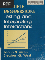Multiple Regression - Testing and Interpreting Interactions