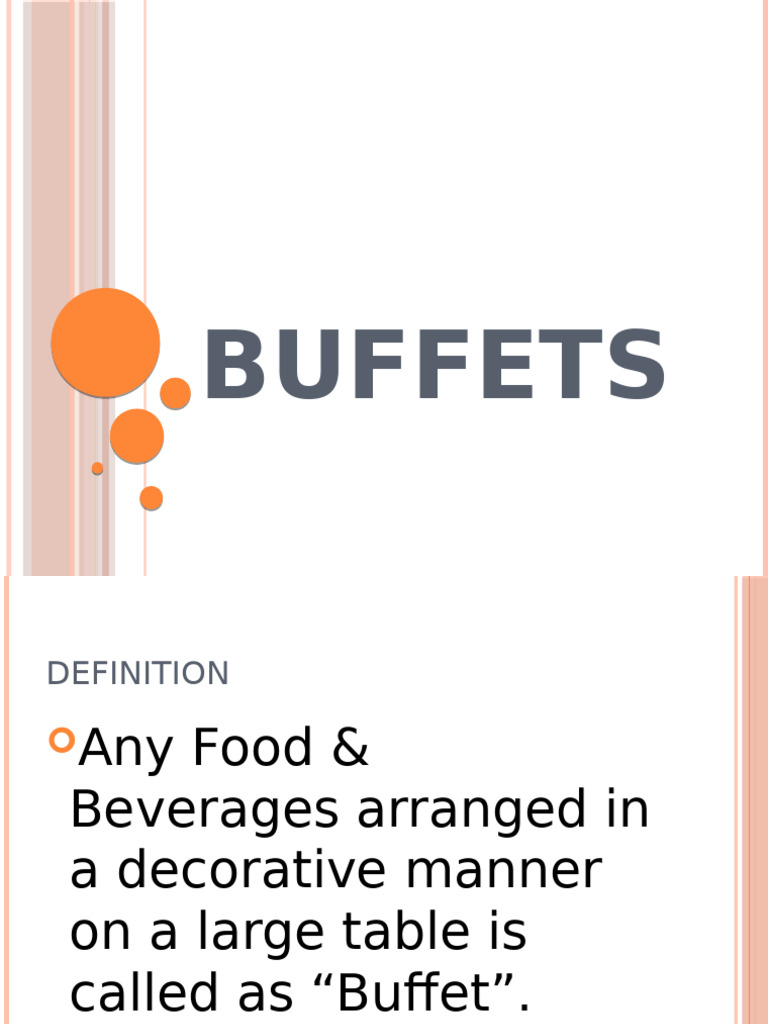 Comprehensive Guide to Buffets | PDF | Tableware | Buffet