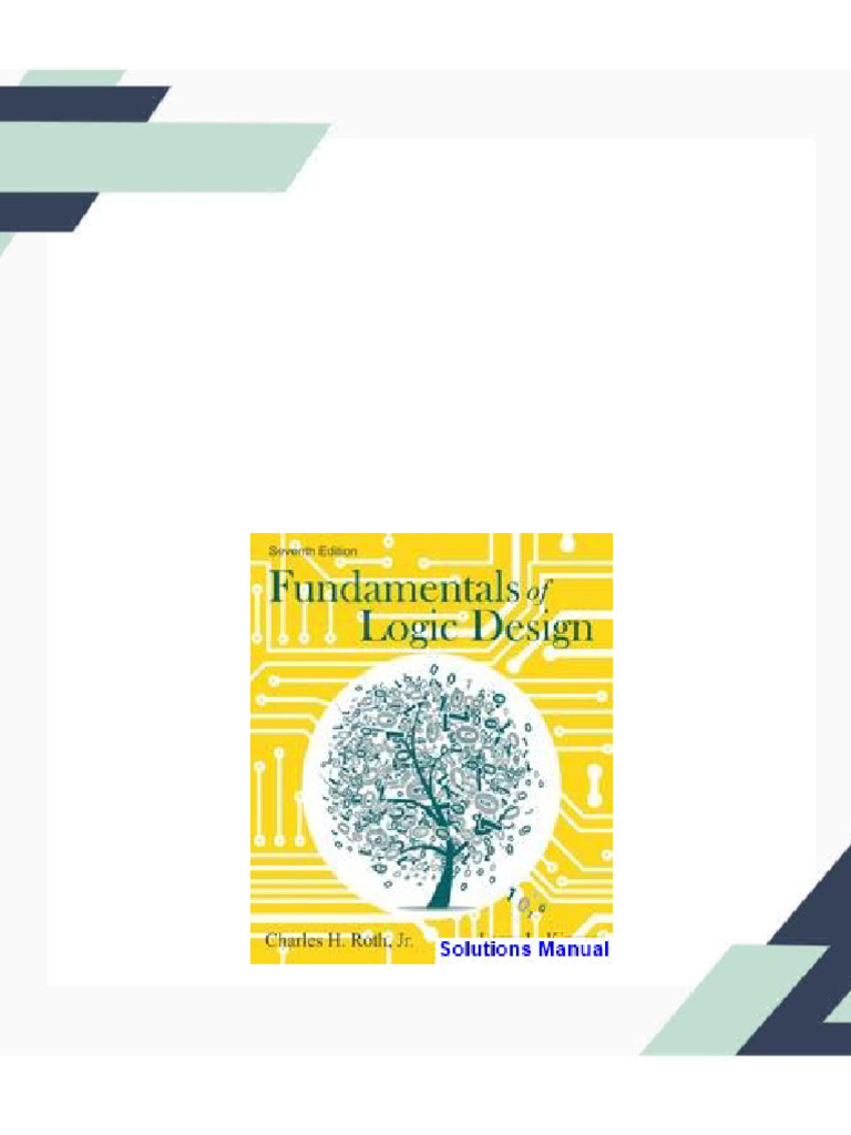Fundamentals of Logic Design 7th Edition Roth Solutions Manual ...
