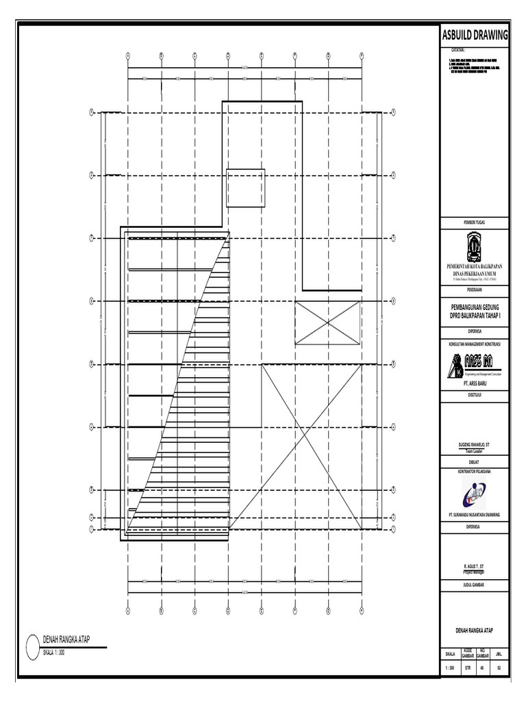 48.denah Rangka Atap | PDF