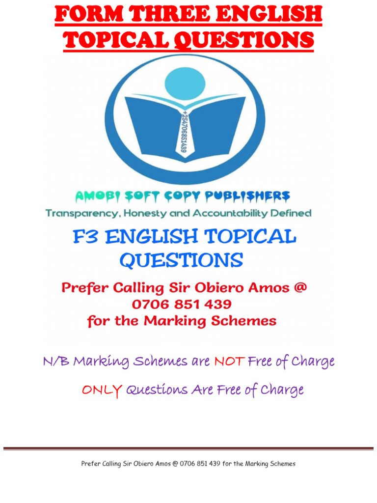 Form Three English Functional Writing Guide | PDF | Miscarriage