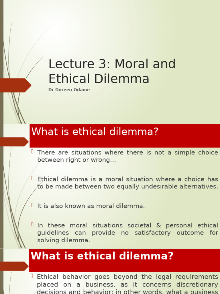 Understanding Ethical Dilemmas Explained | PDF | Morality | Social ...
