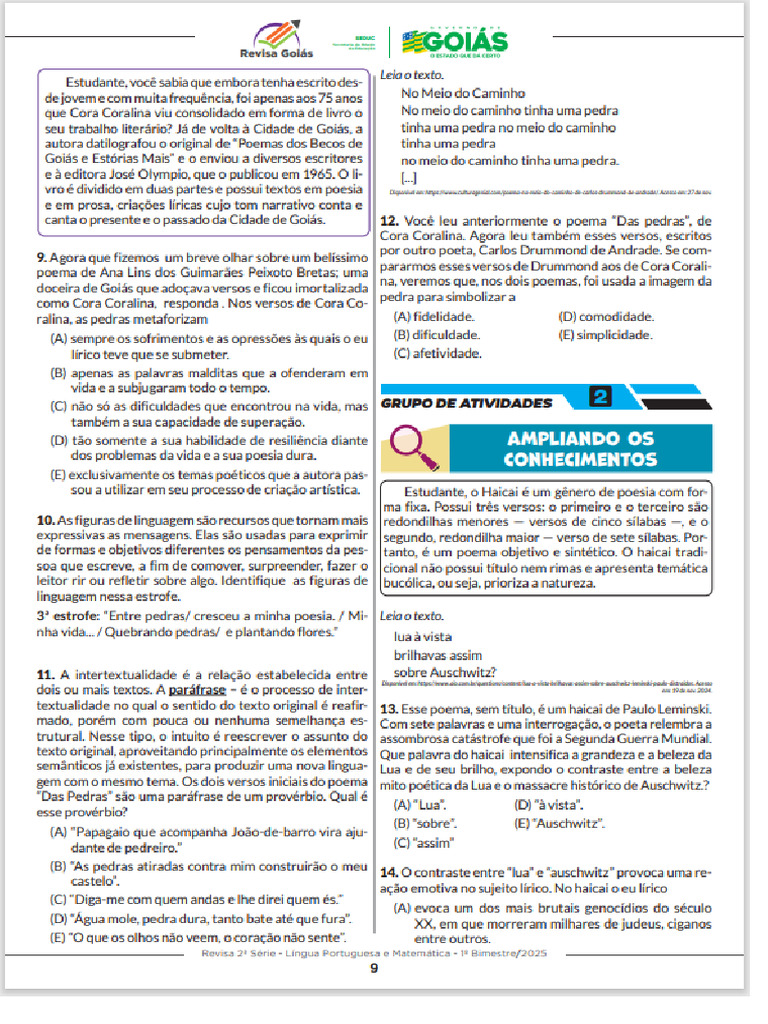 Revisa Goiás 2 Série LP Pags.9-14 | PDF