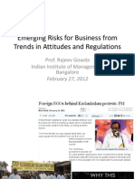 Emerging Risks For Business From Trends in Attitudes - Rajeev Gowda