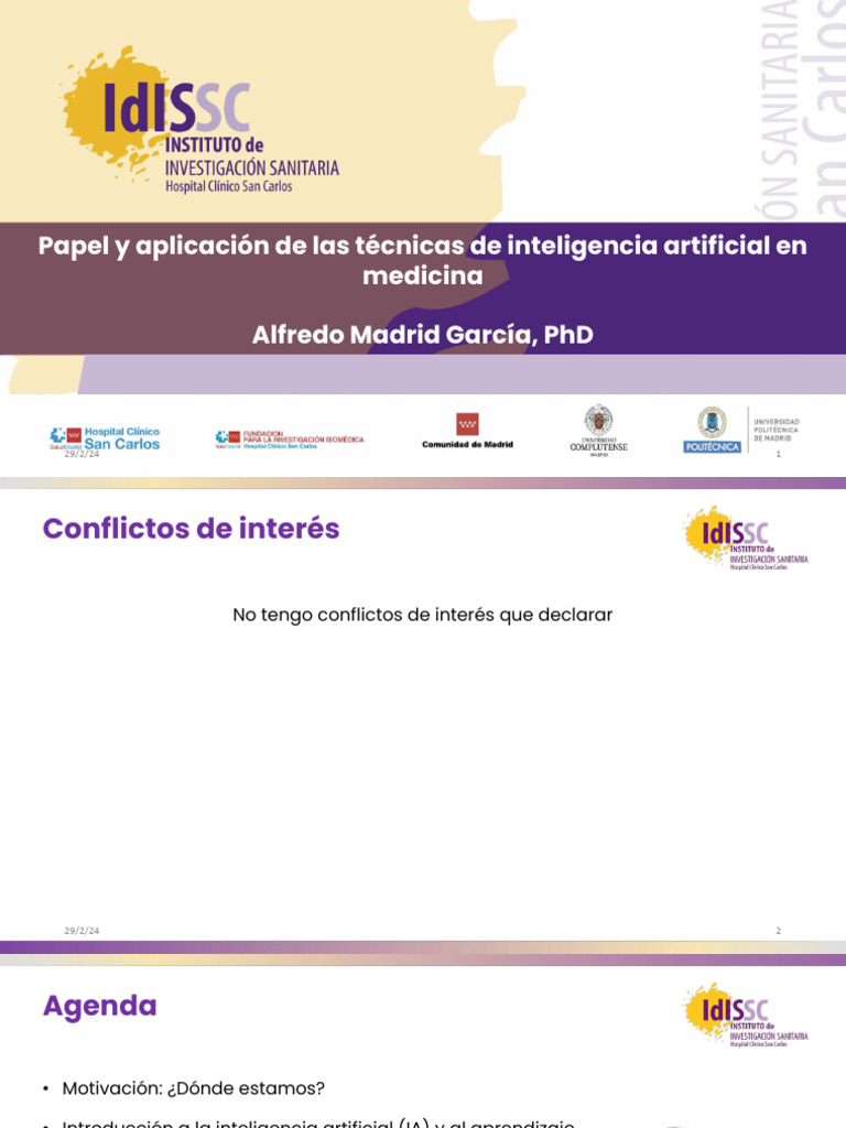 IA en Medicina: Aplicaciones y Ética | PDF | Inteligencia artificial ...