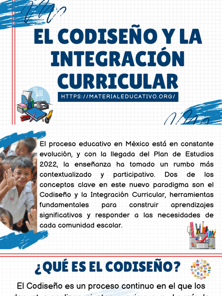 Codiseño e Integración Curricular en NEM | PDF | Plan de estudios ...