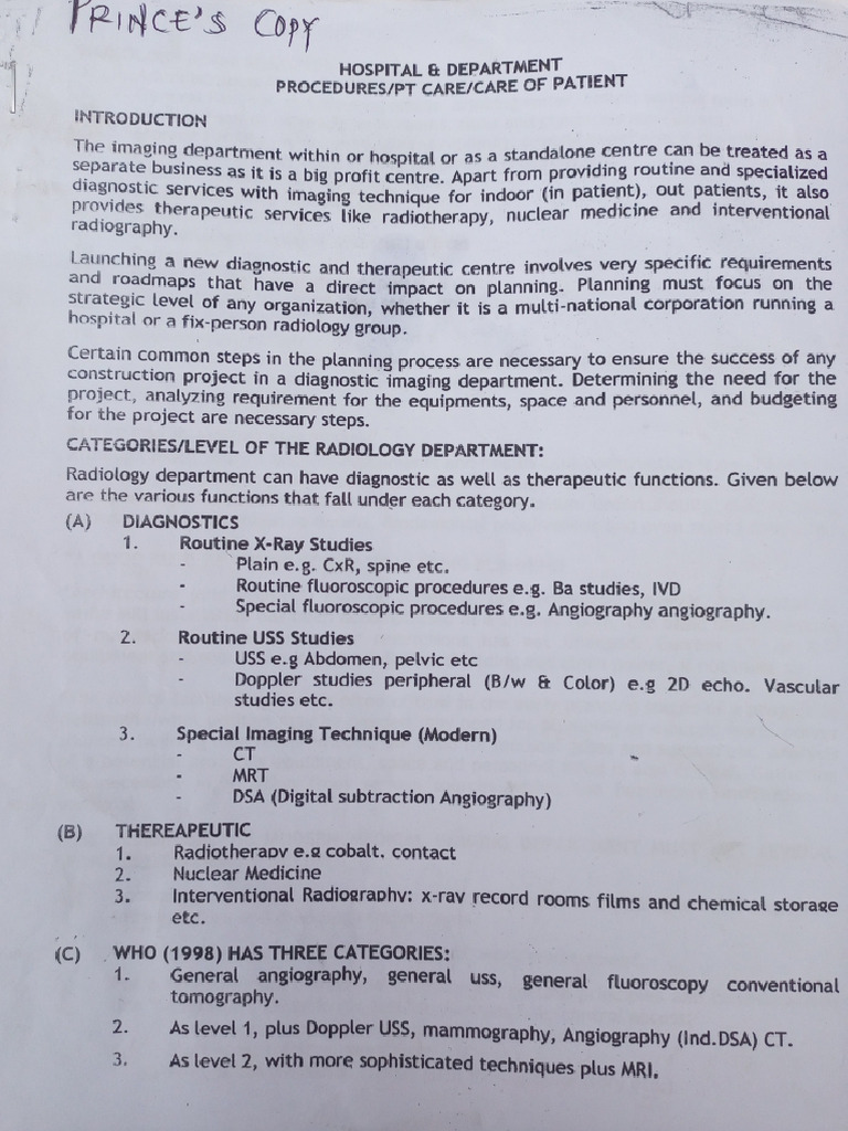 HOD COP Material | PDF