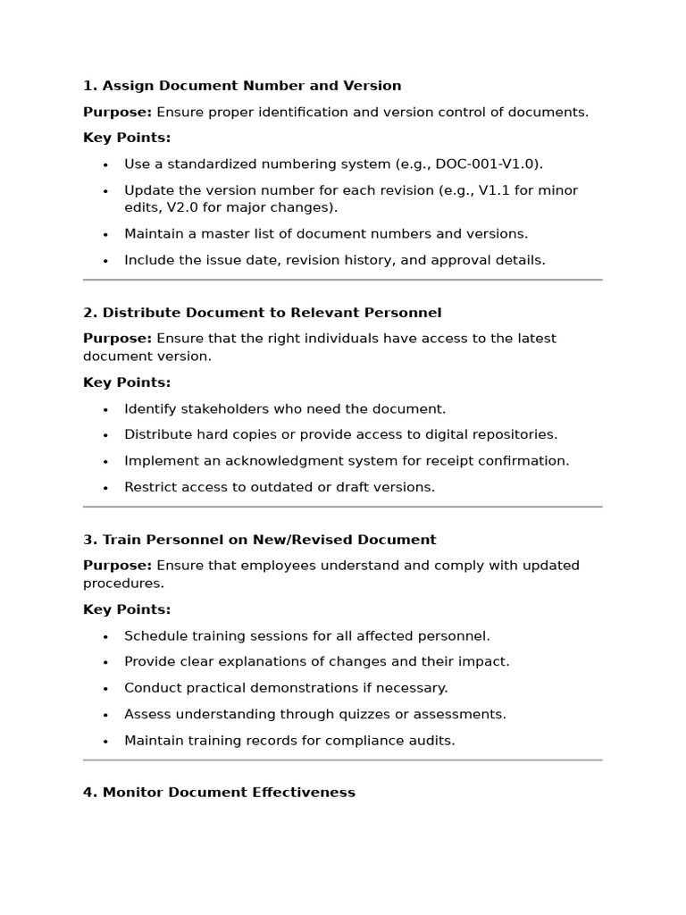 Document Control New | PDF