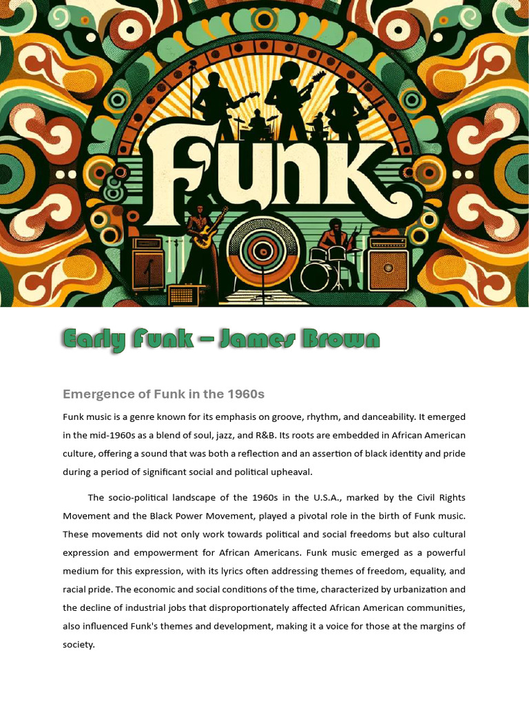 Funk Music's 1960s Origins and Impact | PDF | Funk | Music