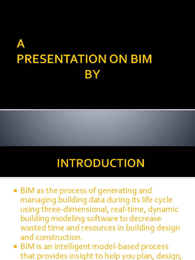 Overview of Building Information Modeling | PDF