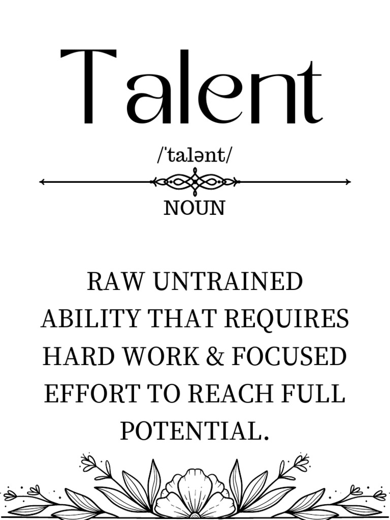 Motivational Insights on Talent and Success | PDF