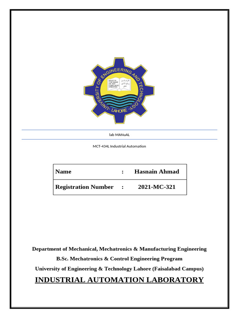 IA Instructor Manual | PDF | Programmable Logic Controller | Automation