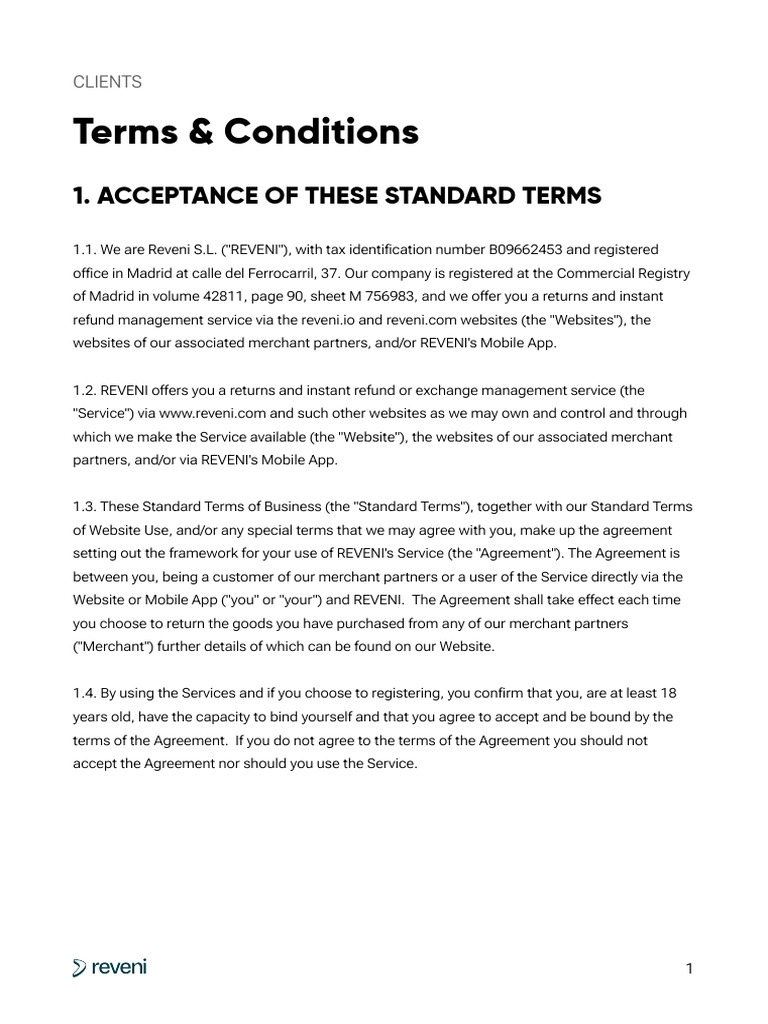 Terms Conditions Customers 20230424 | PDF | Legal Liability | Credit Card