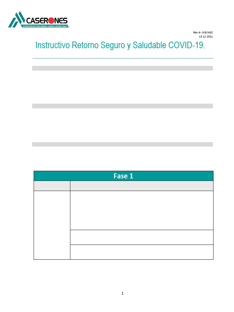 Proceso de Retorno Laboral COVID-19 | PDF | Seguridad y salud ocupacional