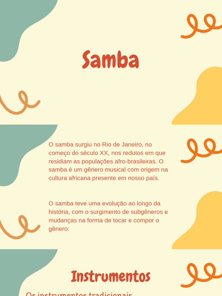 História e Características do Samba | PDF