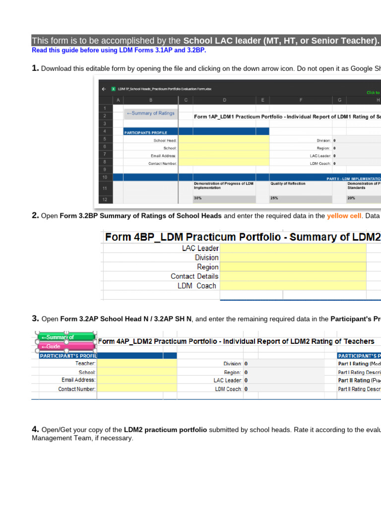 LDM Forms 3.1AP and 3.2BP User Guide | PDF | Computing