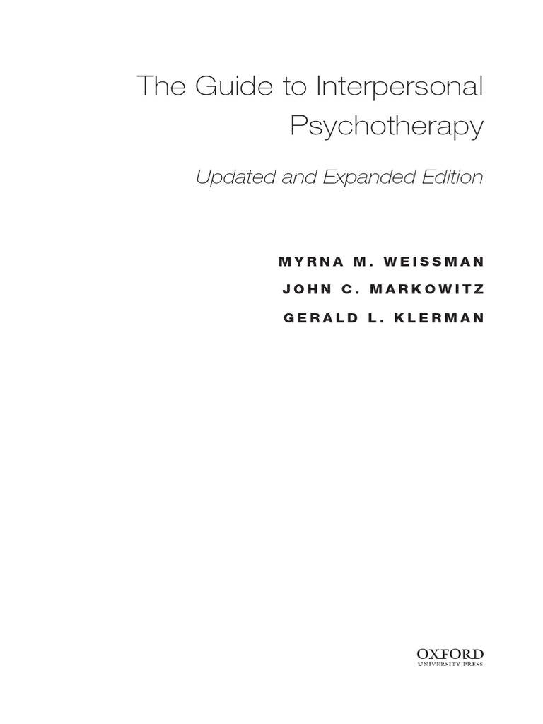 Role Transitions in Interpersonal Therapy | PDF | Emotions | Psychology