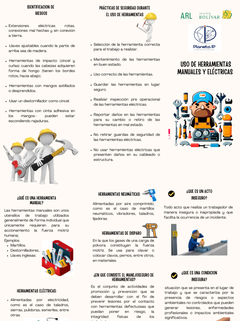 Seguridad en el Uso de Herramientas | PDF | Martillo | Herramientas