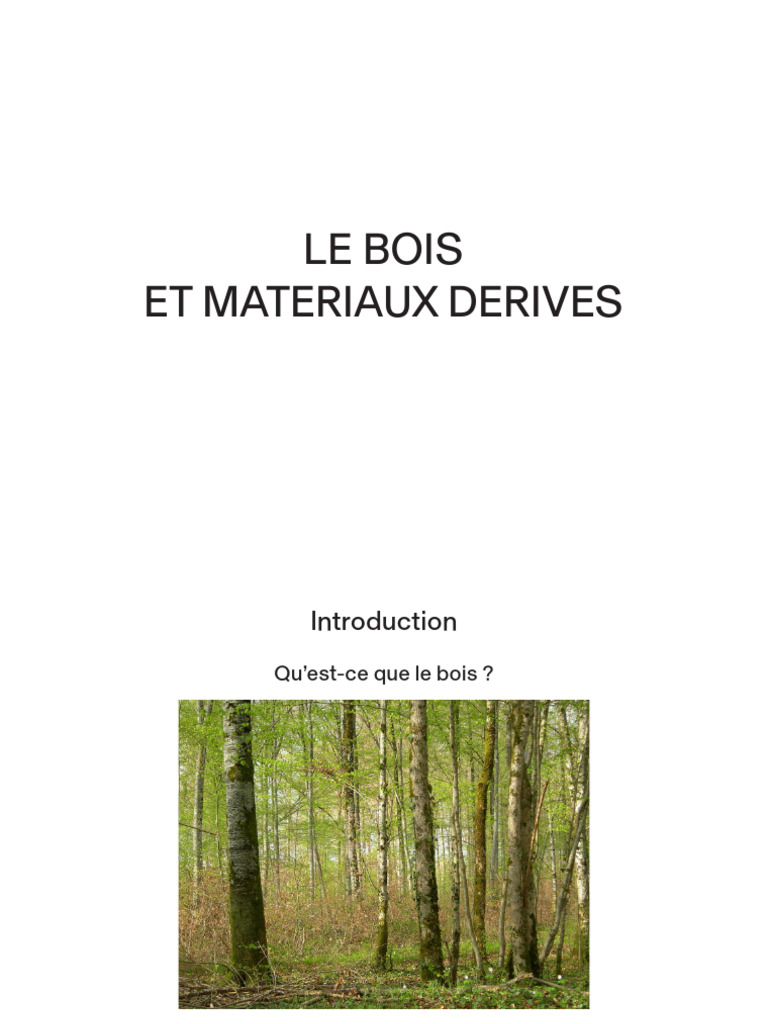 Comprendre le Bois et ses Usages | PDF | Bois (matériau de construction ...