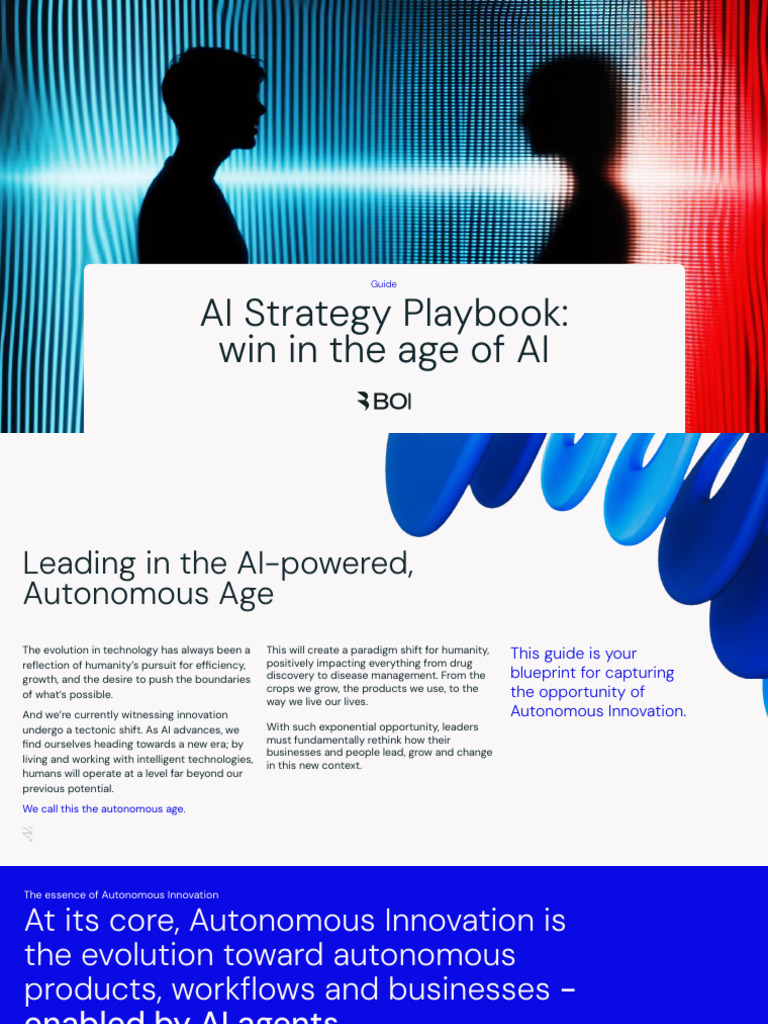 AI Strategy Playbook for Autonomous Innovation | PDF | Artificial ...