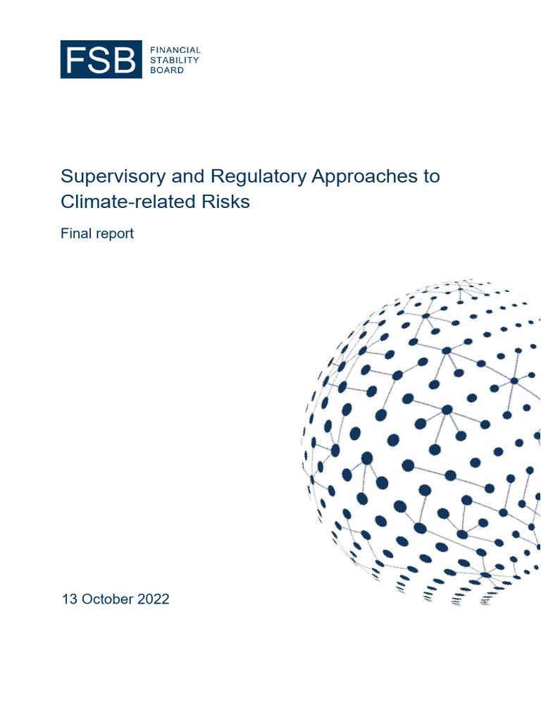 Supervisory and Regulatory Approaches To Climate-Related Risks - FSB ...