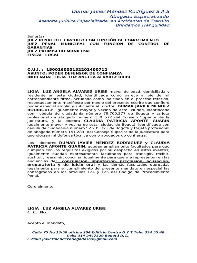 Poder Defensor General Mapfre | PDF | Abogado | Ley común