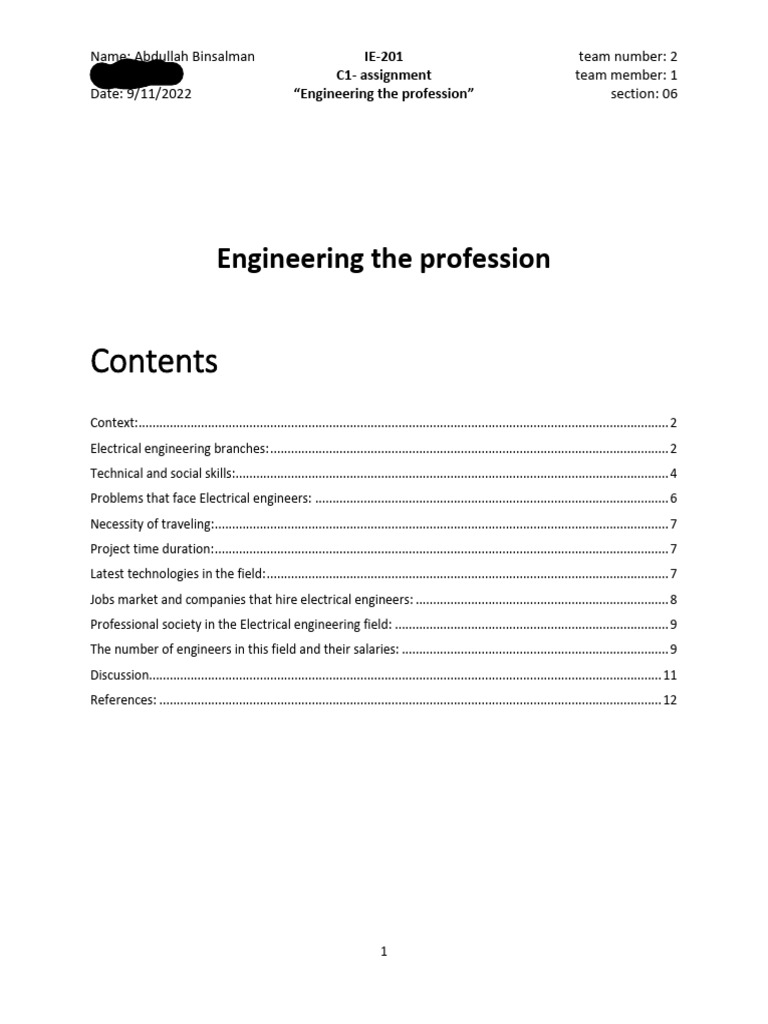 Overview of Electrical Engineering Major | PDF | Engineering ...