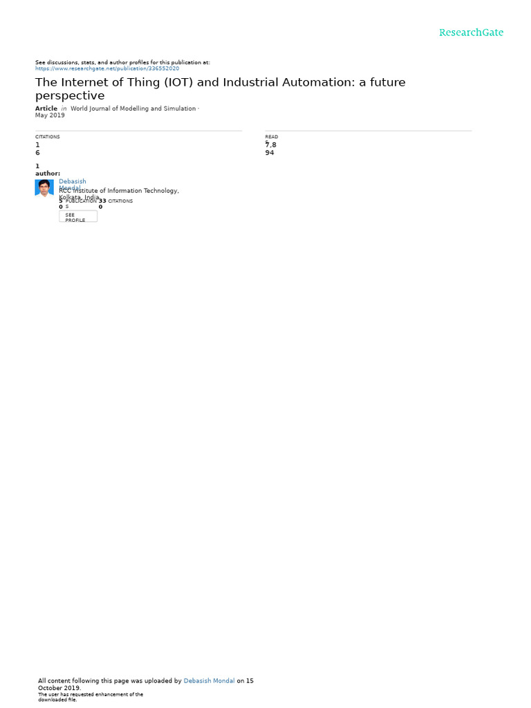 IoT and Industrial Automation Insights | PDF | Internet Of Things | Big ...