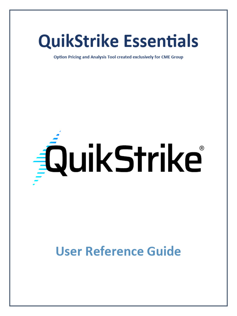 QuikStrike Options Analysis Tool Guide | PDF | Greeks (Finance) | Moneyness