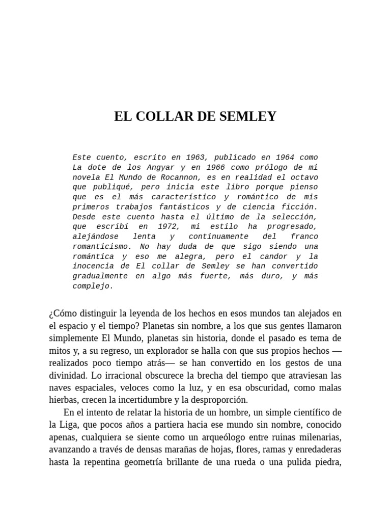El collar de Semley y su legado | PDF