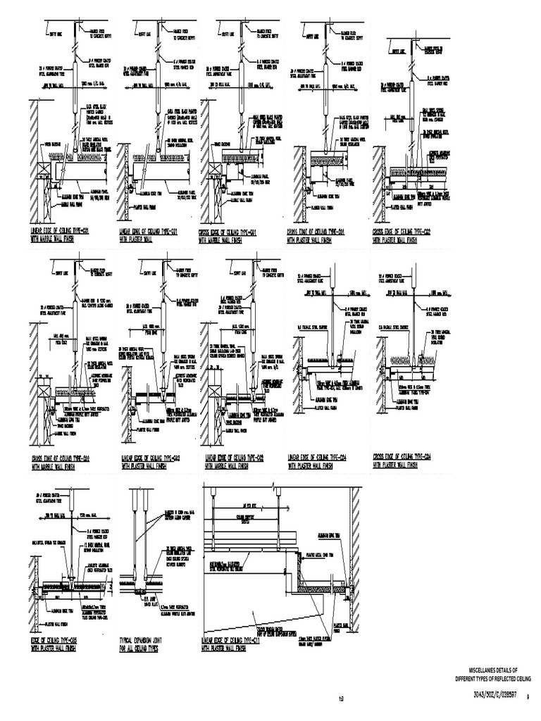 Miscellanies Details of Different Types of Reflected Ceiling | PDF