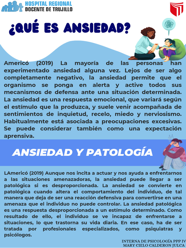 ¿Qué Es Ansiedad?: Ansiedad Y Patología | PDF | Ansiedad | Enfermedades ...